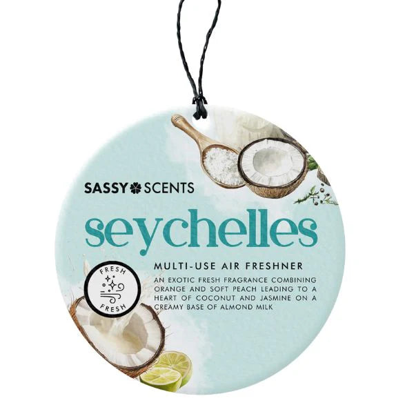 Sassy Scents Seychelles Car Air Freshener