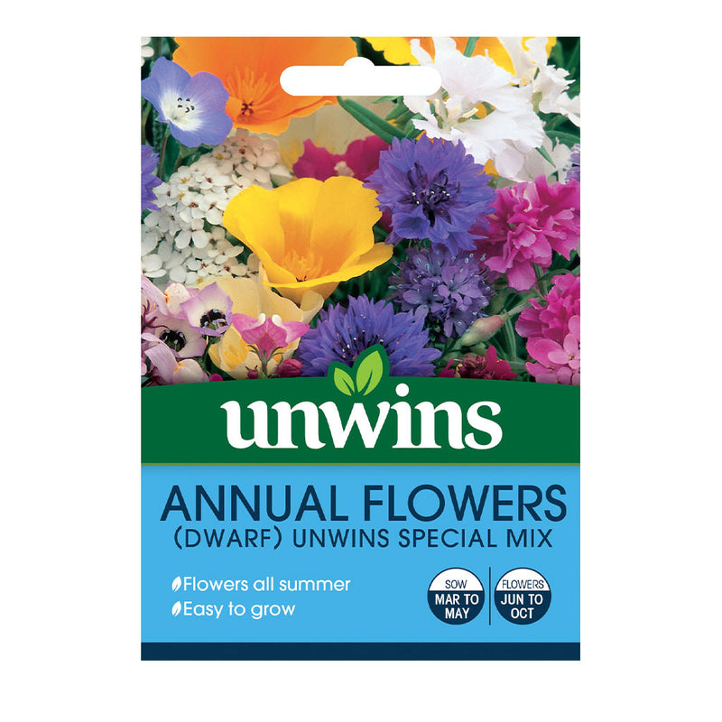 Unwins Annual Flowers Dwarf Special Mix Seeds