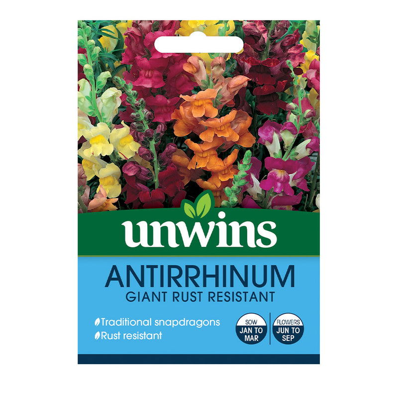 Unwins Antirrhinum Giant Rust Resistant Seeds