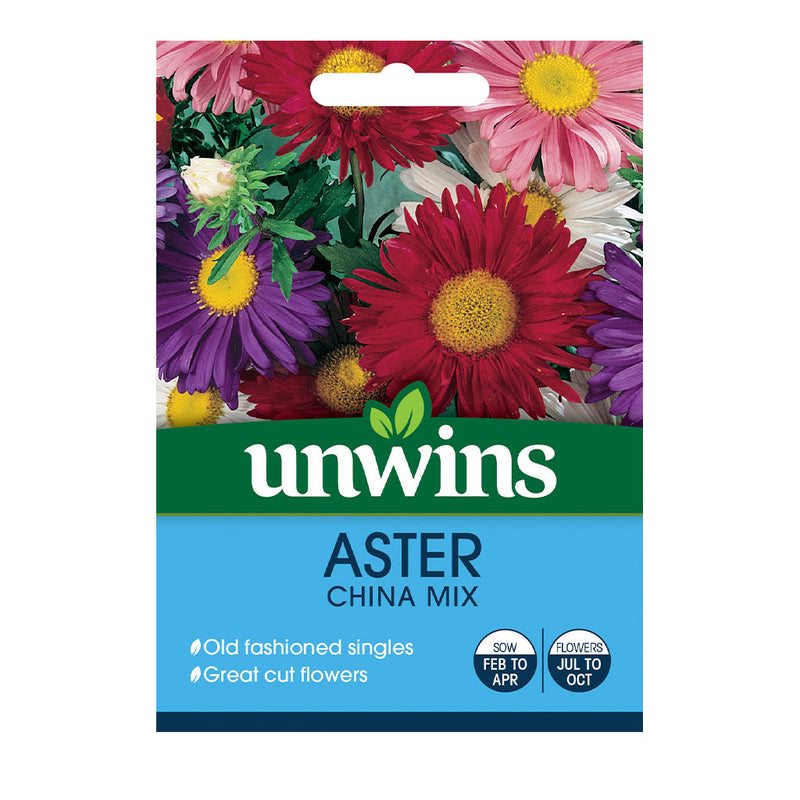 Unwins Aster China Mix Seeds