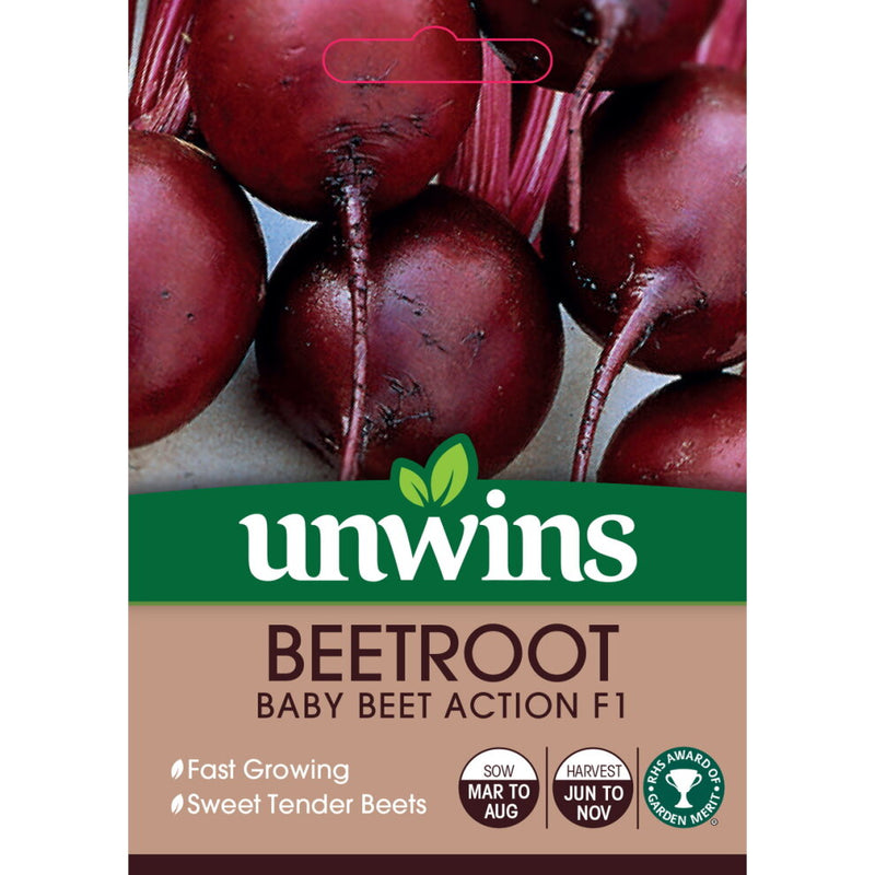 Unwins Beetroot Baby Beet Action F1 Seeds