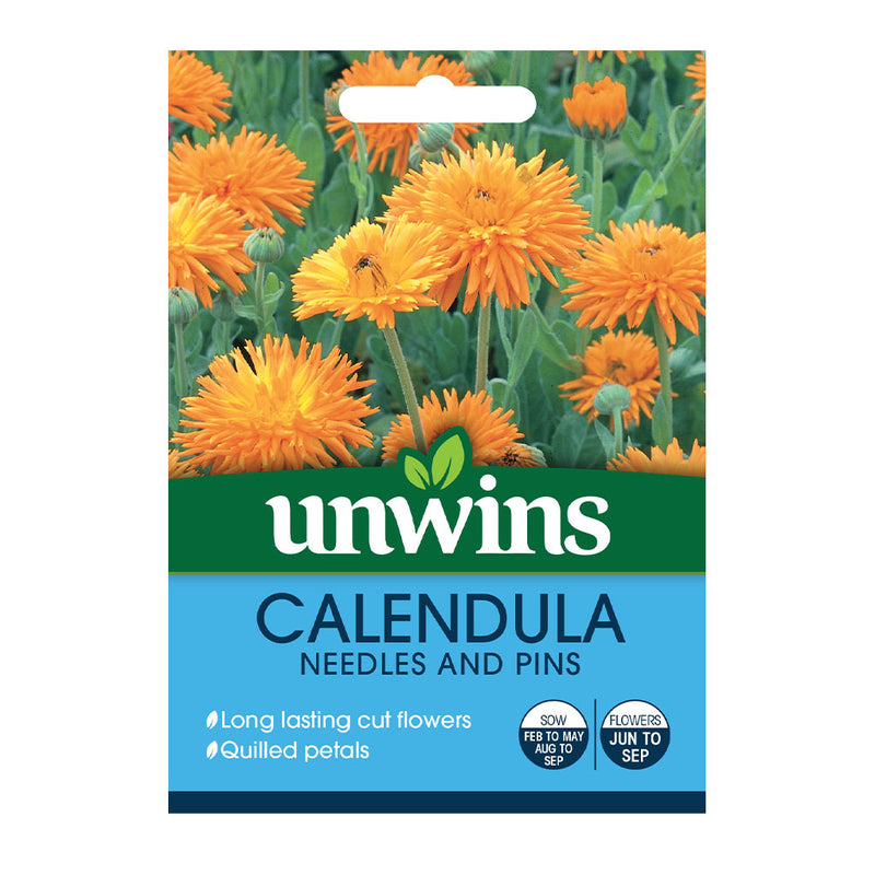 Unwins Calendula Needles and Pins Seeds