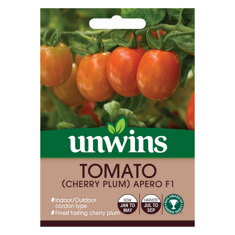 Unwins Cherry Plum Tomato Apero F1 Seeds