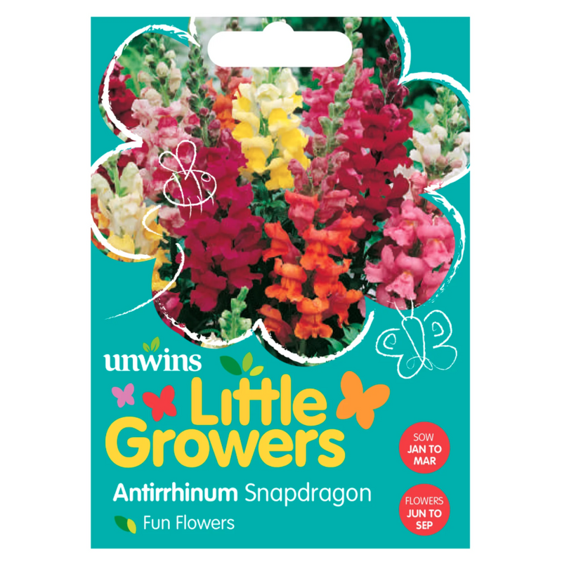 Unwins Little Growers Antirrhinum Snapdragon Seeds