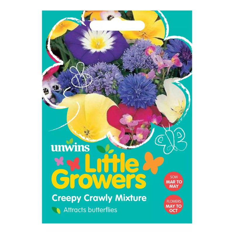 Unwins Little Growers Creepy Crawly Flower Mixture Seeds