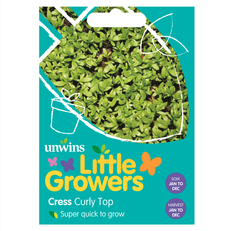 Unwins Little Growers Curly Top Cress Seeds