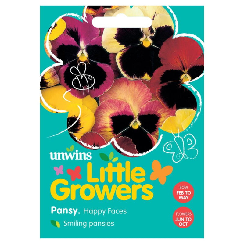 Unwins Little Growers Pansy Happy Faces Seeds