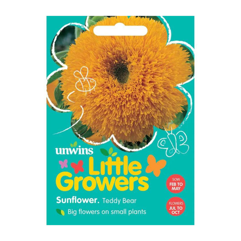 Unwins Little Growers Teddy Bear Sunflower Seeds