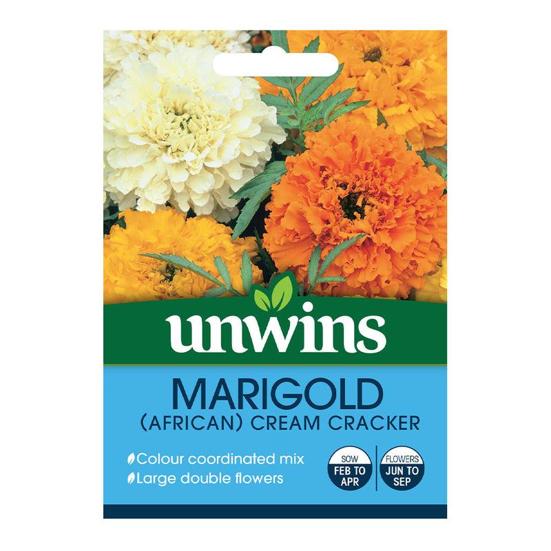 Unwins Marigold African Cream Cracker Seeds