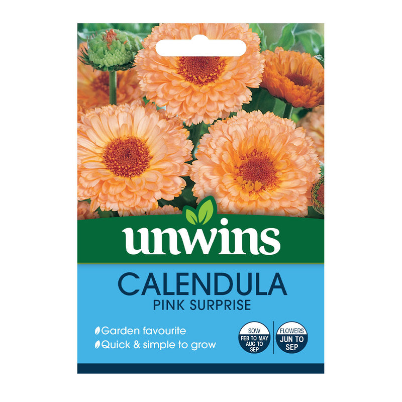 Unwins Calendula Pink Surprise Seeds