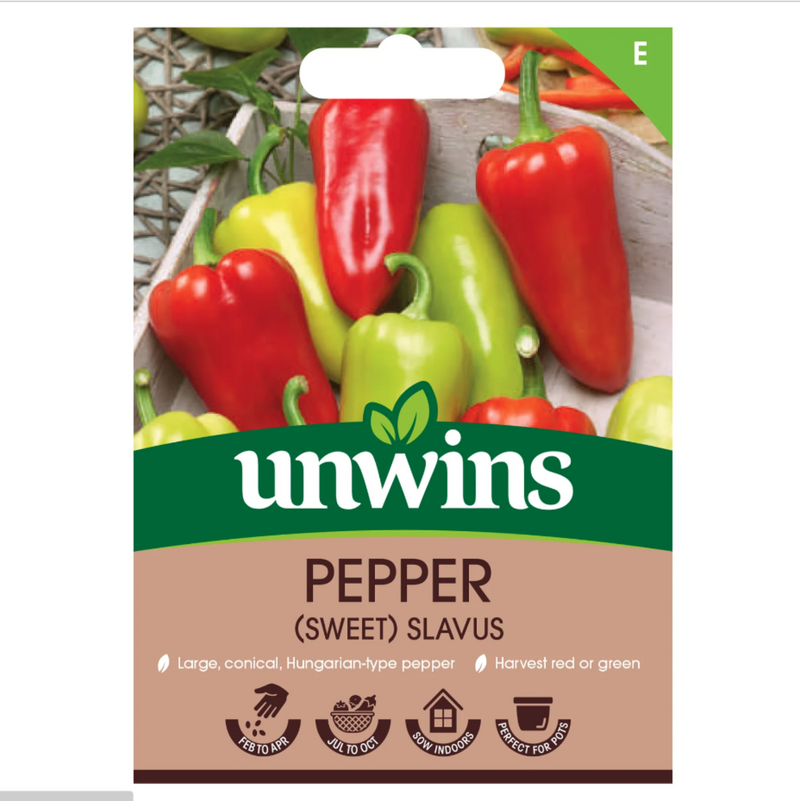 Unwins Sweet Pepper Slavus Seeds